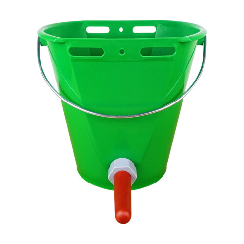 Stable 8L Capacity Animal Feeding Bucket For-Green 1 mouth