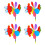 4er-Pack Tier-Windmühlen, bunte Outdoor-Gartendekoration,-04 1