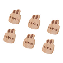 User Friendly Wooden Animal Hooks Damage Release-hare
