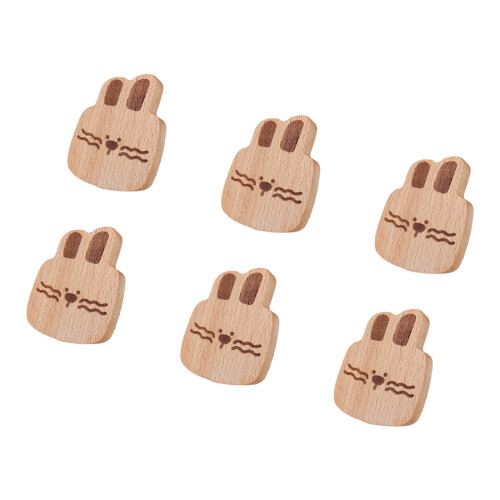User Friendly Wooden Animal Hooks Damage Release-hare