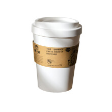 Unterhaltsamer Top-Mülleimer mit Kaffeetassen-Motiv,-Weiß 1
