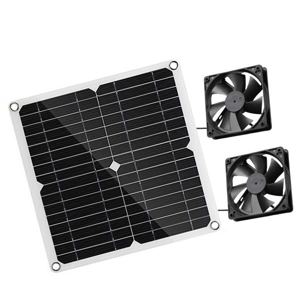 12W Solar Powered Fan Solar Exhaust Fan-Add Duals Fanss 7754003704276