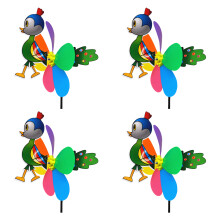 4PCS schöne Cartoon Tier Wind Spinner Haltbarkeit Garten-09