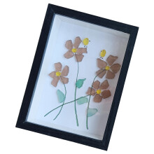 Oeuvre d'art en verre de mer faite Ă la main, oubliez-moi pas,-B