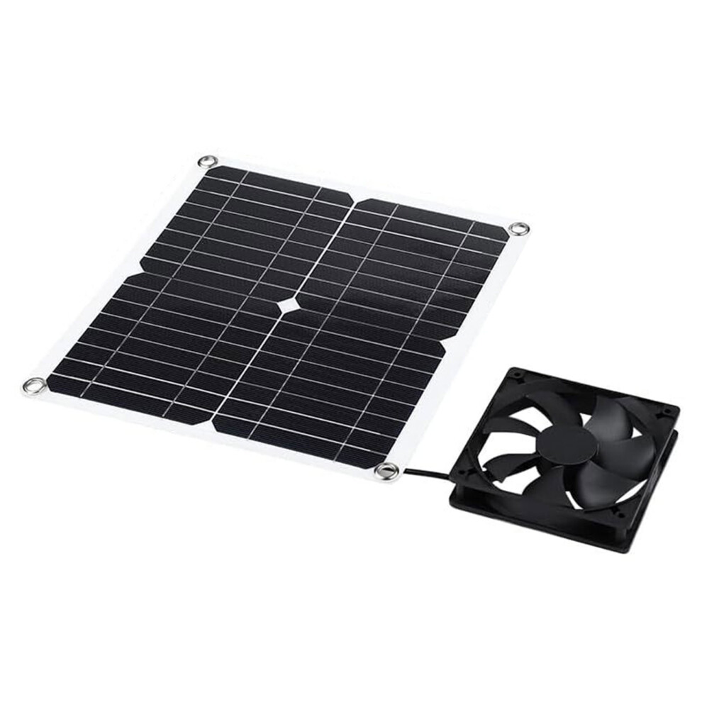 12W Solar Powered Exhaust Fan Household-Add A Single Fanss 7696001893005