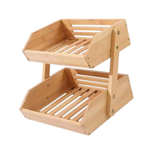 Wooden Kitchen Drain Board Portable Designs For Drying-2-tier