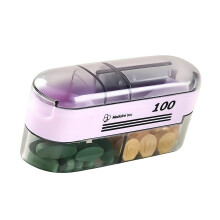 User Friendly Drug Splitter And Case With Detachable-Purple