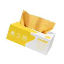 20pcs/box Soft Microfibre Cleaning Cloths Safe For-Yellow