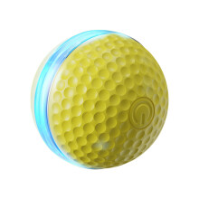 Indestructible Cats Toy Ball Automatic Rolling Ball Pet-Yellow