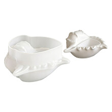 Elegante muschelförmige Silikon-Kerzenhalterform,-A