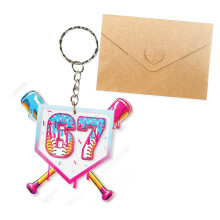 Shatterproof Acrylic Keychain Bag Purse Decoration With-3