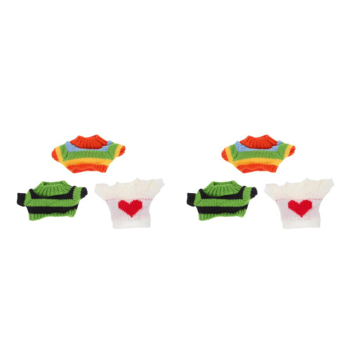 6Pièces Sweats À Capuche Tricotés Accessoires Pour Peluches