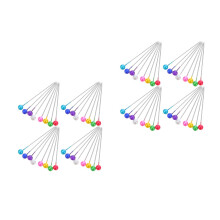 Épingles Droites Multicolores Tête Pour Couture