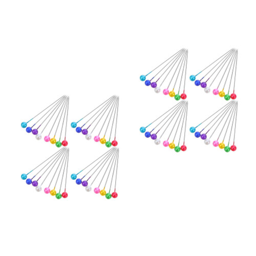 Épingles Droites Multicolores Tête Pour Couture