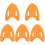 5Pièces Float De Natation Orange Eva Pour Swim Training Débutants 1