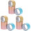 12Rolls Self-Adhesive Bright Color Colored Ball Tapes for Creative DIY 1