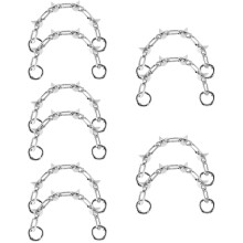 10Pcs Stylish Silver Zinc Alloy Shoe Chains Charm for Shoe Decoration