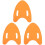3Pcs Lightweight Eva Kickboard Swim Float Orange for Swimming Practice 1