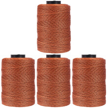 Cordes Cirées Erhu Réparation Accessoire Couleur Marron Solide