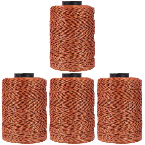 Cordes Cirées Erhu Réparation Accessoire Couleur Marron Solide
