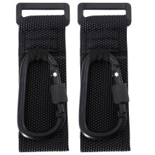 6Pcs Heavy Duty Black Pushchair Hooks Non-Slip Clips for Baby Stroller