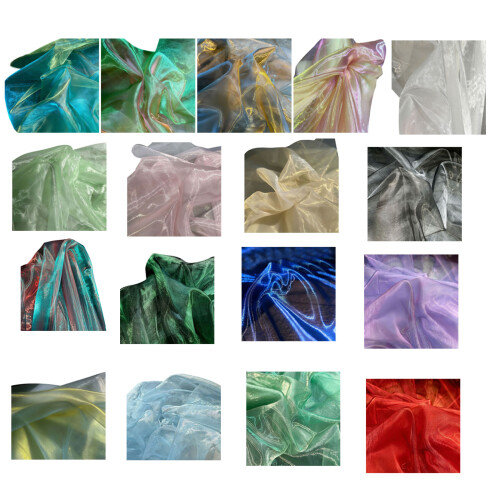 Multiple Color Shimmering Organza Materials Perfect For-B 2