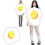 Omelett/Kartoffel/Donuts Kostüm Gemüse Outfit Essen-Orangen 7