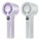Mini Handheld Fan with 100 Adjustable Speed Quiet USB-Purple 3