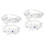 2Sets Trouwbloem Kousenbanden Elastisch En Chic Bruid 3