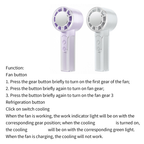 Multifunctional Desk Fan Low Noise Operation Small-White 1