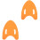 2Pcs Orange Eva Kickboard Swim Float Lightweight Swimming Training Aid 2