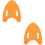 2Pcs Orange Eva Kickboard Swim Float Lightweight Swimming Training Aid 5