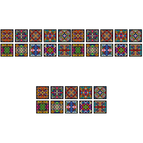 30Pcs Peel and Stick Kitchen Backsplash Tile Wallpaper Assorted Color 1