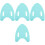 4Pcs Light Green Eva Kickboards Swim Training Aid Floats for Beginners 2