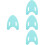 4Pcs Light Green Eva Kickboards Swim Training Aid Floats for Beginners 5