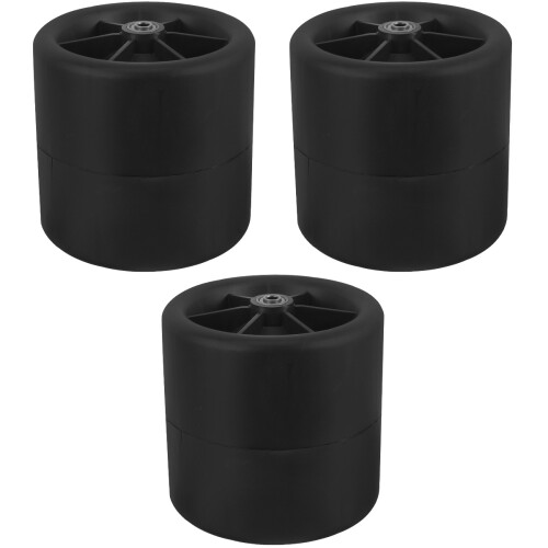 3Pcs Durable Rubber Rolling Stool Wheels for Garden Seat Use 1