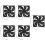 5Pcs 12V Brushless Dc Computer Fans Black 120Mm Cooling Device for Pc 4