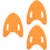 3Pcs Lightweight Eva Kickboard Swim Float Orange for Swimming Practice 5
