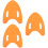 3Pcs Lightweight Eva Kickboard Swim Float Orange for Swimming Practice 6