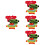 12Pcs Delicate Woolen Reusable Doll Clothes Bear Dress Set 5