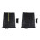 2Sets Heavy-Duty Black Trampoline Enclosure Net Weather-Resistant Mesh 2