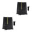 2Sets Heavy-Duty Black Trampoline Enclosure Net Weather-Resistant Mesh 3
