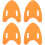 4Pcs Eva Swim Training Floats Kickboard for Swimming Support Orange 4
