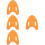 4Pcs Eva Swim Training Floats Kickboard for Swimming Support Orange 6