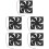 5St Zwarte 120Mm Koelventilator 12V Brushless Computer Radiator 5