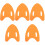 5Pièces Float De Natation Orange Eva Pour Swim Training Débutants 2