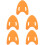 5Pièces Float De Natation Orange Eva Pour Swim Training Débutants 5