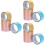 12Rolls Self-Adhesive Bright Color Colored Ball Tapes for Creative DIY 5