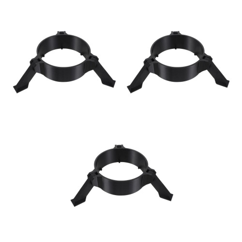3Pièces Support Rond Réglable En Pet Noir Pour Rangement Flèches Arc 2