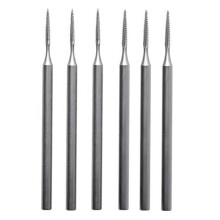 6-Teiliger Schmuck-Fräser mit Kegelschliff - 3/32 Zoll Schaft, Langer Kegelförmiger Fräser mit Konischem Schliff, Gravurbits für Schmuck,